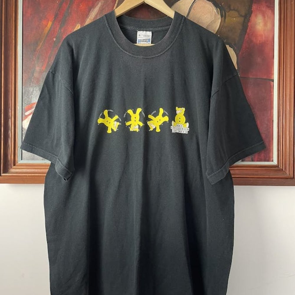 90s Bbc Children In Need American Vintage Tv Tee Usa Bears